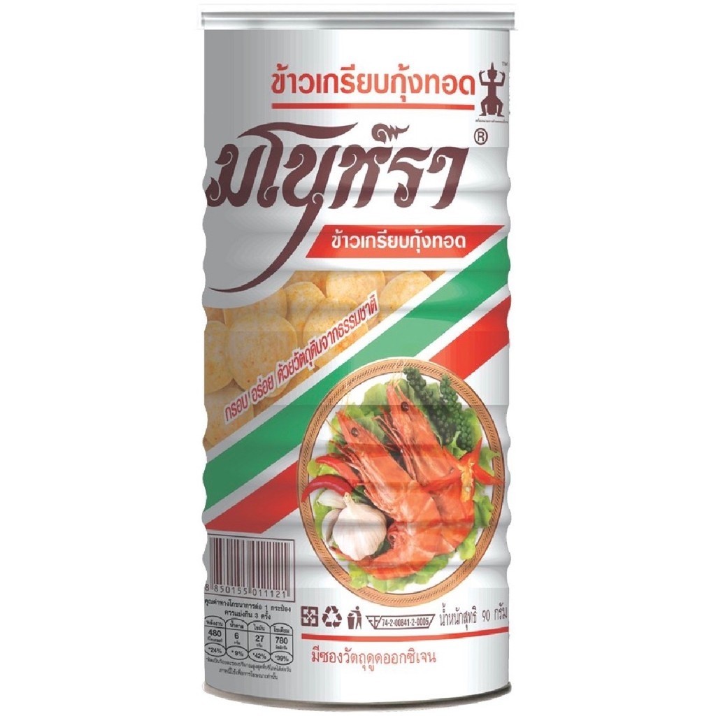 W ข้าวเกรียบกุ้งทอด มโนห์รา Manora Fried Shrimp Crackers 90g