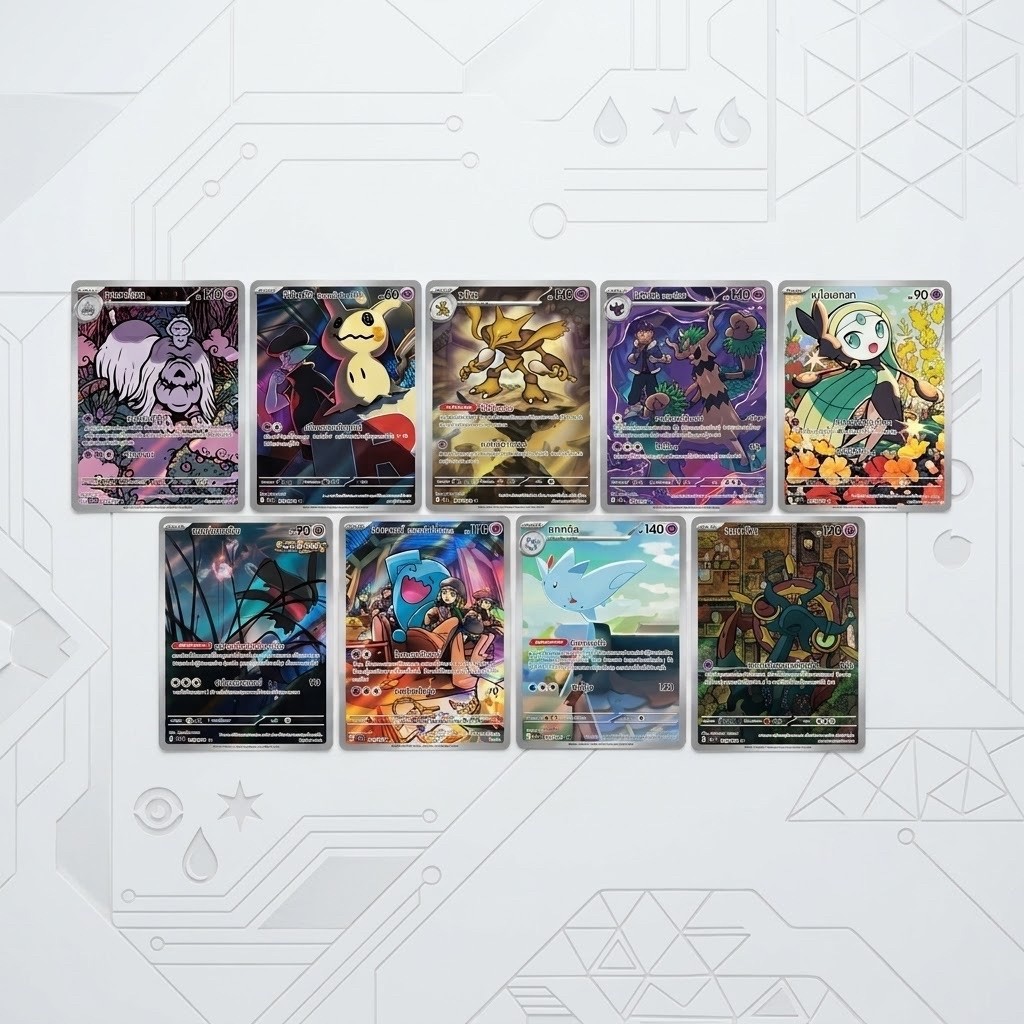 Pokemon card TH ภาษาไทย ประเภทพลังจิต AR