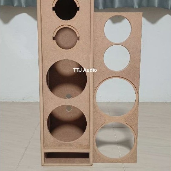 ตู้เปล่าเสียงกลาง6. 5นิ้วแหลม4นิ้วไม้MDF12mm