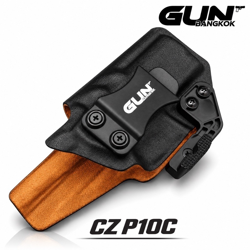 ซองพกใน CZ P10C  IWB GUNBANGKOK | ล็อคแน่น ดึงลื่น พกซ่อนมั่นใจ Handmade ปรับแต่งได้