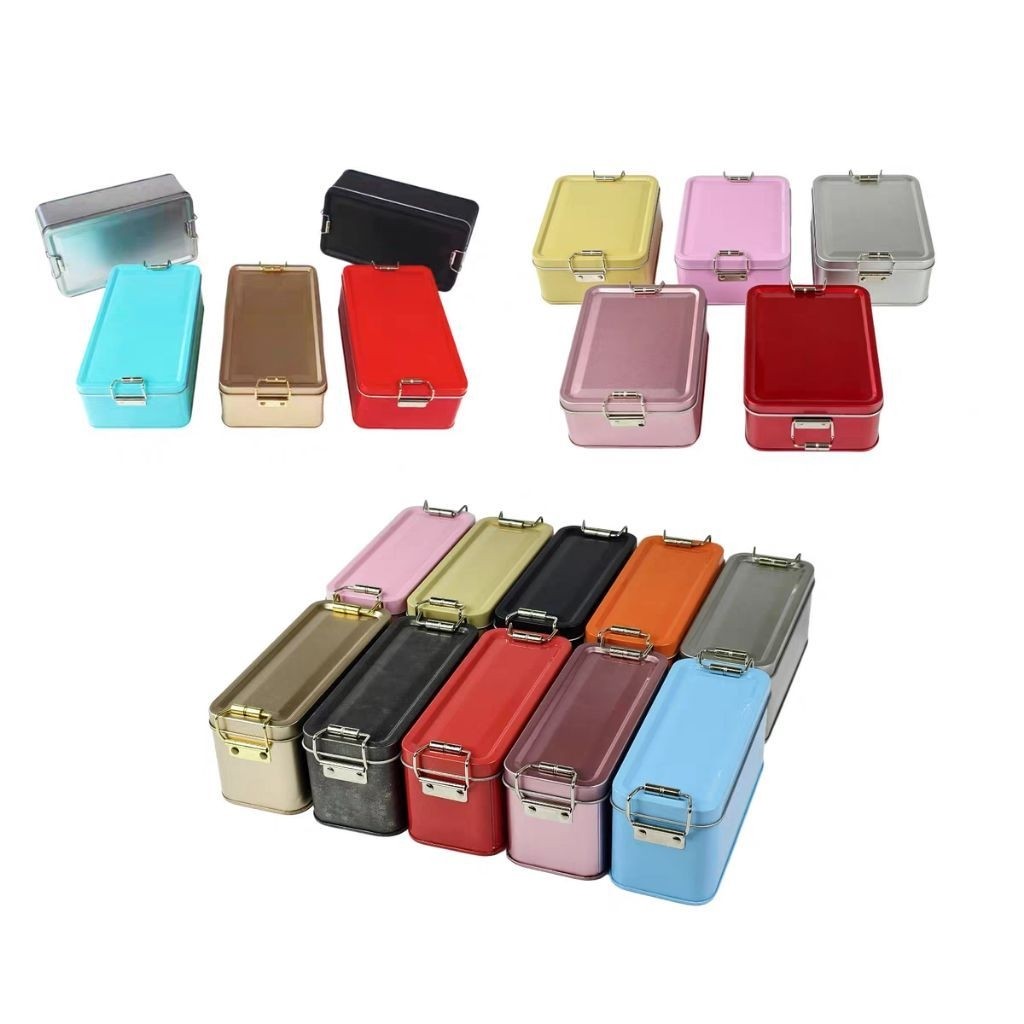 *พร้อมส่งในไทย* กล่องโลหะพร้อมฝาเบนโตะ มี 3 ขนาด ฟู๊ดเกรด สำหรับคุกกี้ ทาร์ต บานอฟฟี่ สกรีนโลโก้ได้