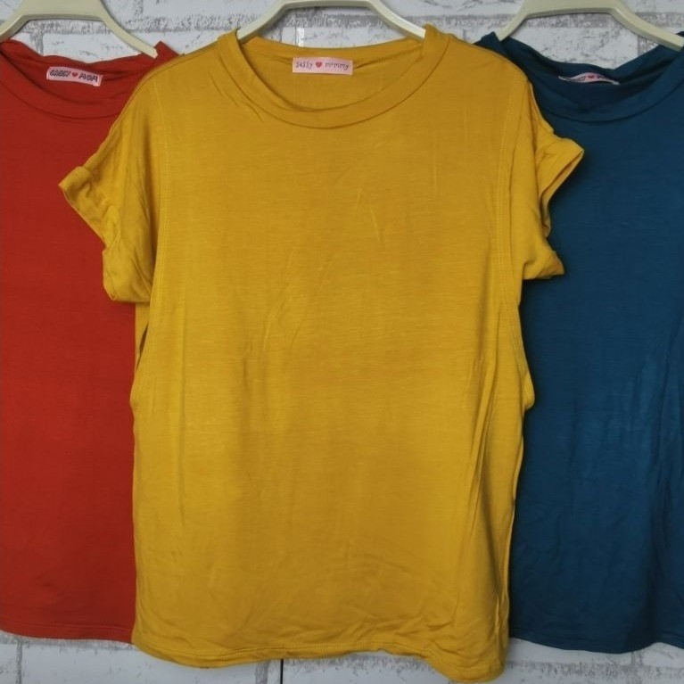 เสื้อให้นมอก40-50นิ้ว ผ้ายืดนุ่มนิ่ม เนื้อผ้าเรยอนยืดหยุ่นได้เยอะฟรีไซส์ ผ้ามีน้ำหนักไม่ต้องรีด