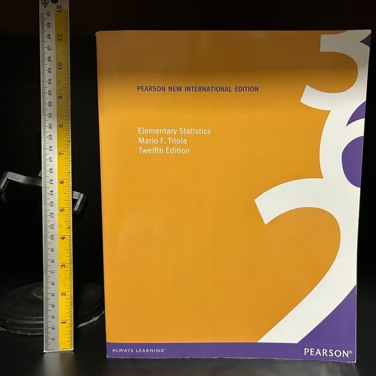 หนังสือมือสอง Used : English | ELEMENTARY STATISTICS + CD (PNIE : Pearson New International Edition)