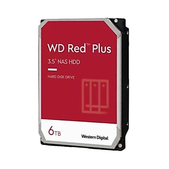 HDD WD 4TB 6TB NAS Red Plus SATA3(6Gb/s) 128MB 5400 RPM 3Y #Model : WD40EFZZ-3YEAR WD60EFPX-3YEARS H