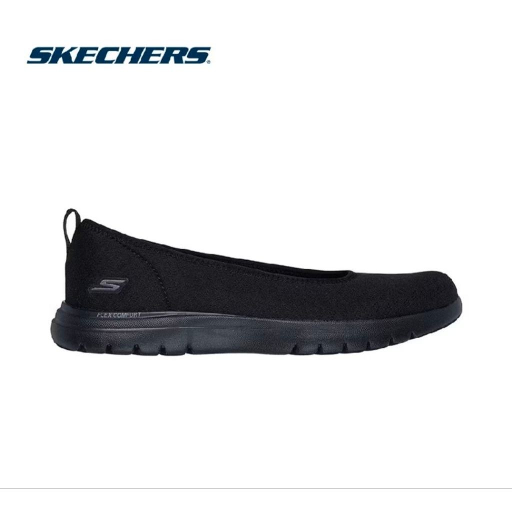 Skechers  Women On-The-GO Flex Walking Shoes - 138360-BBK Air-Cooled Goga Mat SIZE US8 ใส่สบาย นุ่มม