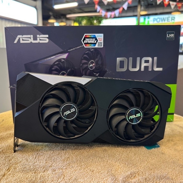 VGA (การ์ดแสดงผล) ASUS DUAL RTX3060TI O8G V2 - 8GB GDDR6 (LHR)