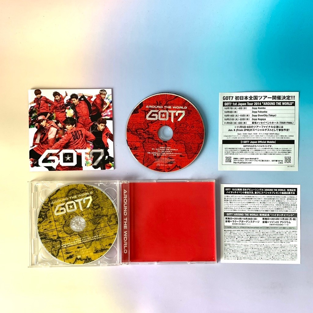 🛒 (พร้อมส่ง) CD+DVD ซีดีเพลง: GOT7 — Around The World (Japan Limited Edition, Type A) [single] x Jac