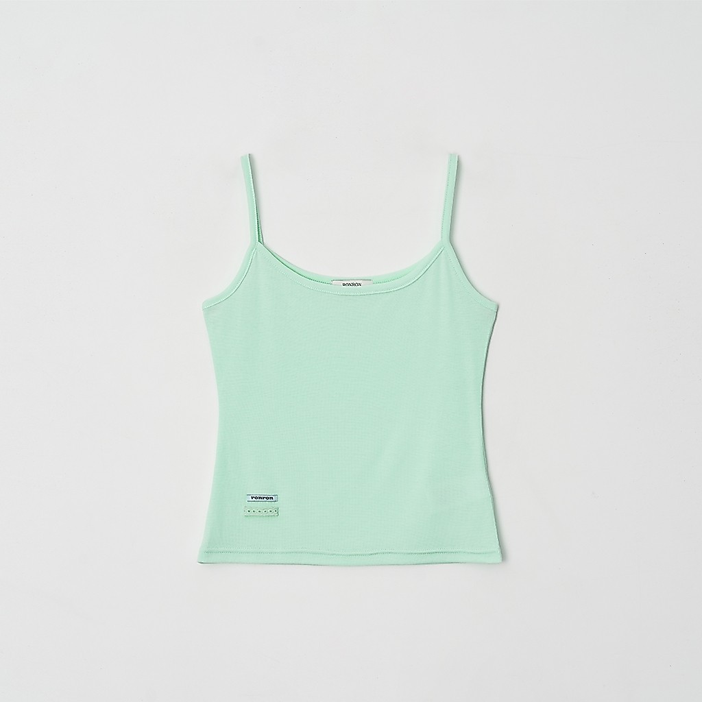 [RONRON] Mini Label Slim Sleeveless / 2colors — صورة 6