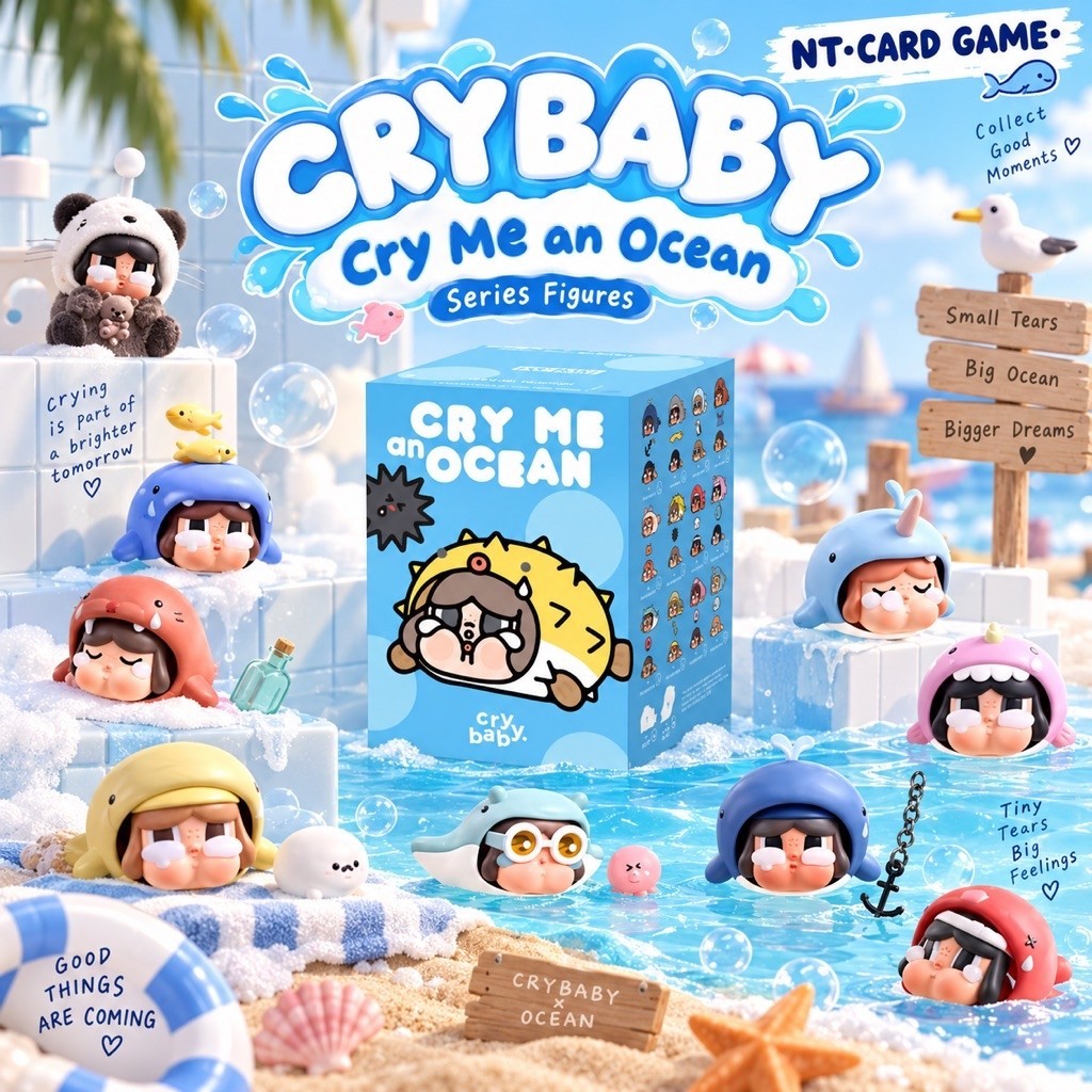 [ พร้อมส่งจากช็อปไทย🇹🇭 ] CRYBABY Cry Me an Ocean Series Figures