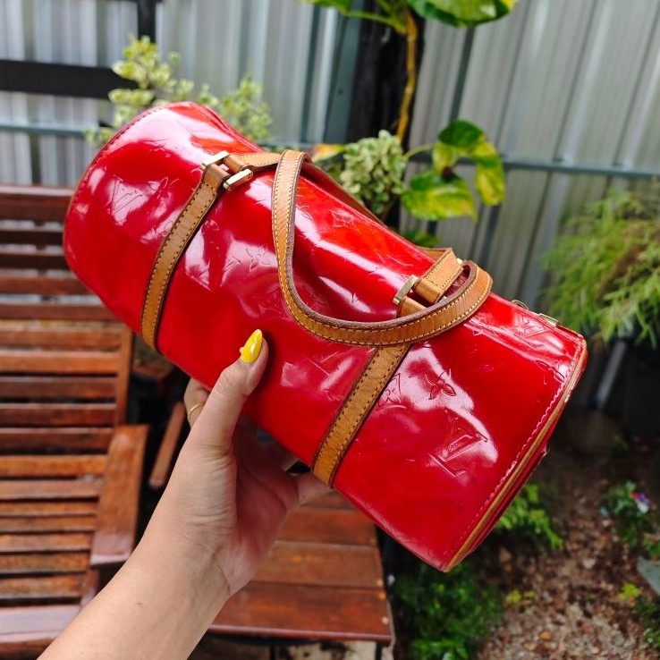 Big sale ‼️LV papillon Vintage30  หนังแก้ว มือสอง