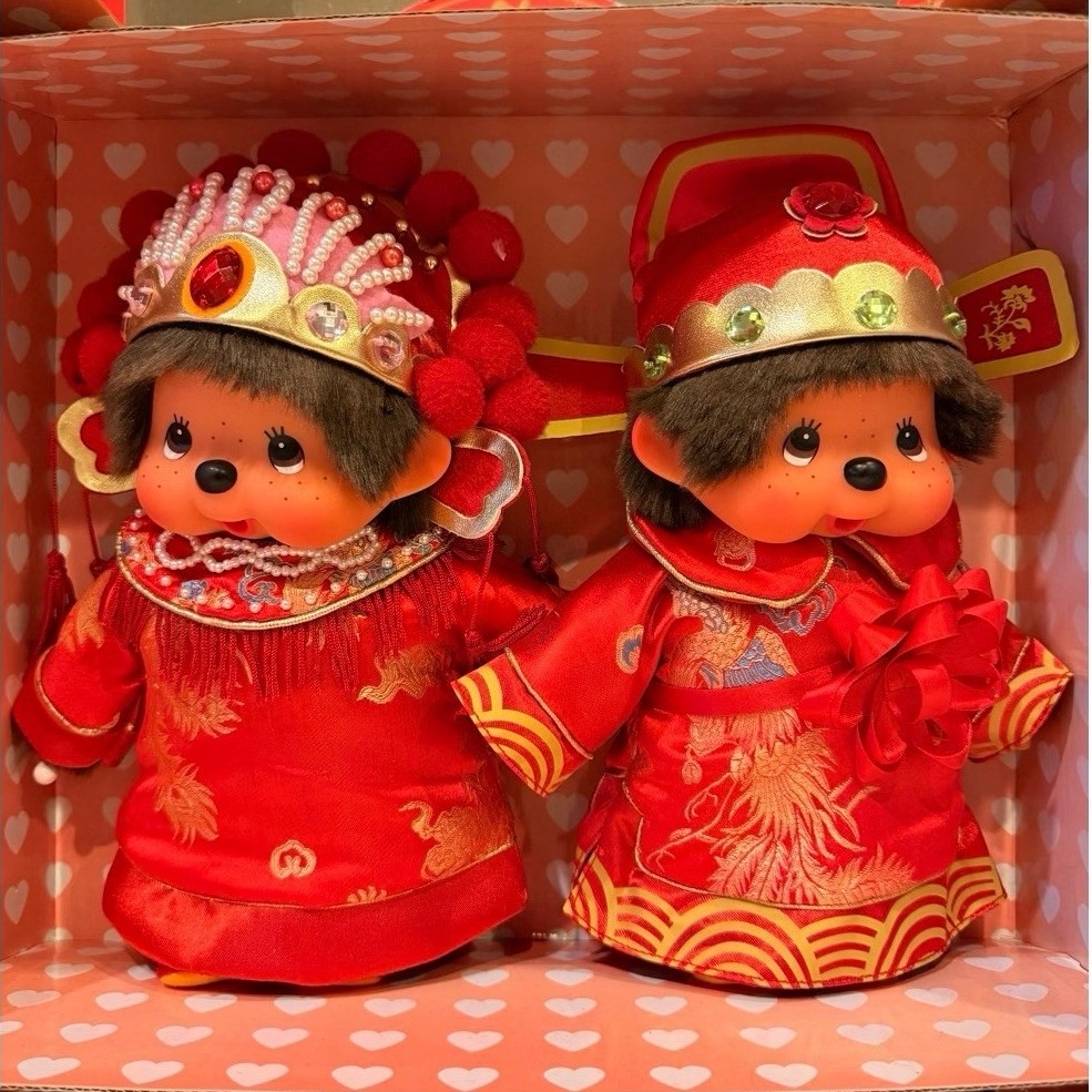 [พร้อมส่งด่วน!]Monchhichi🎋Chinese New Year🎋 ตุ๊กตาม่อนชิ ชุดจีน ของแท้100%