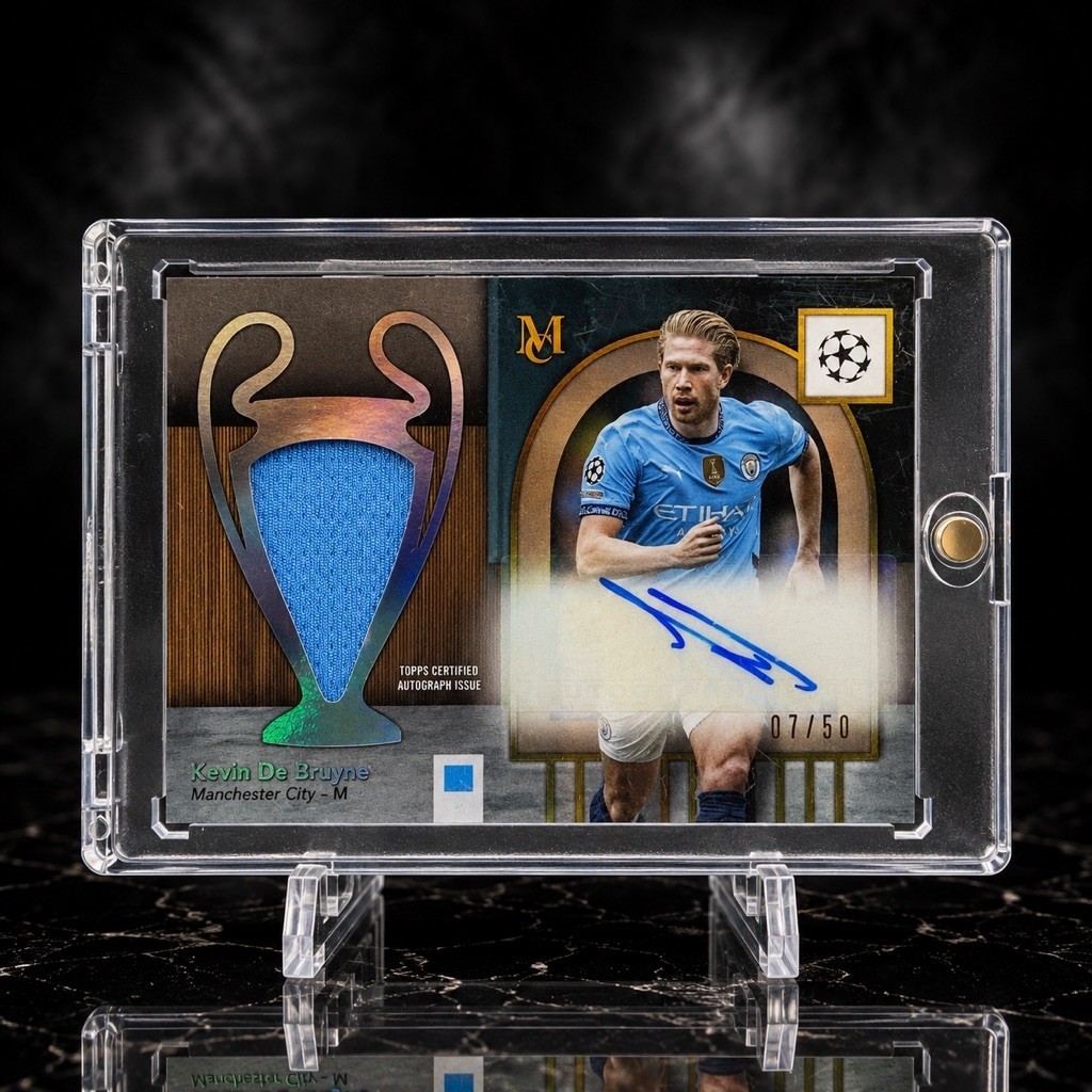 การ์ดลายเซ็นต์ตำนานนักฟุตบอล Kevin De Bruyne autograph
