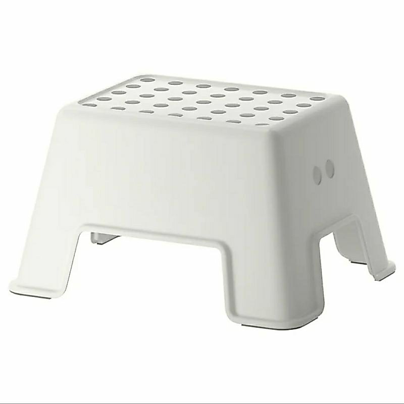 เก้าอี้เตี้ย สีขาว BOLMEN บูล์มเมน (ikea) ขนาด 35×44 cm.