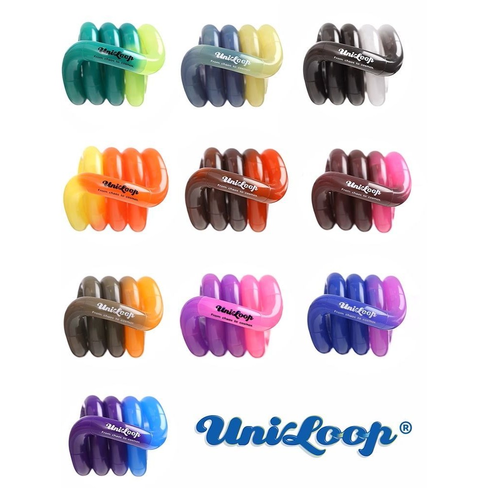ของเล่นนิ้ว TIANGLE ของแท้จาก Uniloop มีในสต็อก ของเล่นนิ้วสำหรับเด็กเพื่อการโฟกัสและบรรเทาความเครียด Mixed Series
