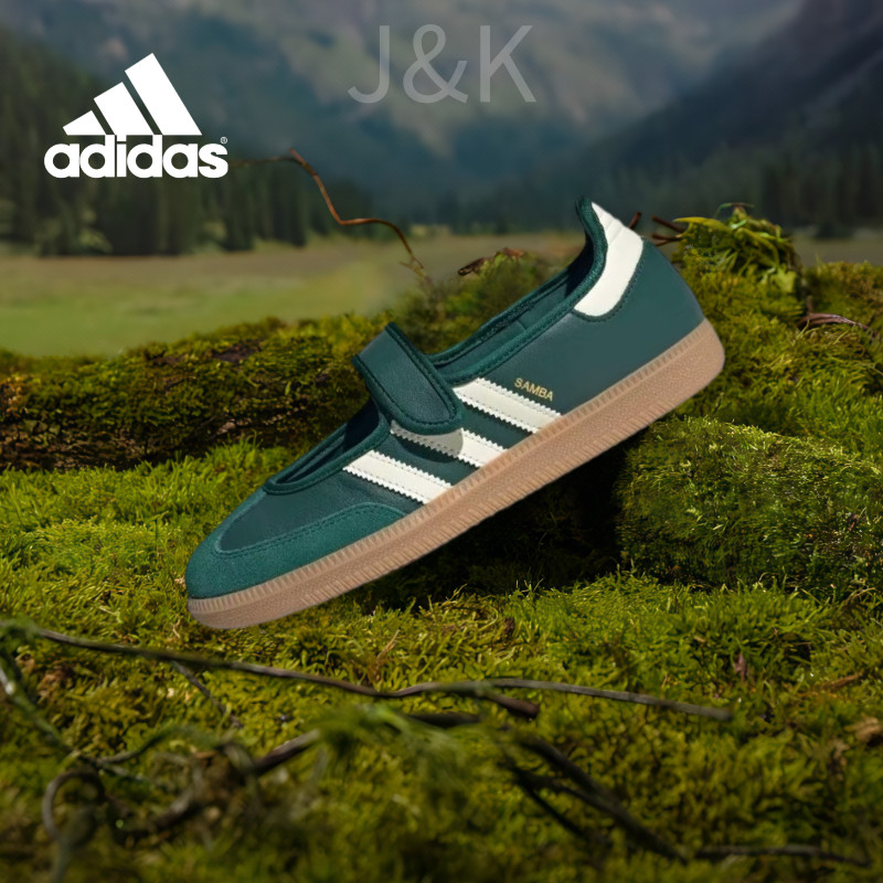♥การันตีของแท้ 100%♥ adidas originals Samba Jane white and green JR7340