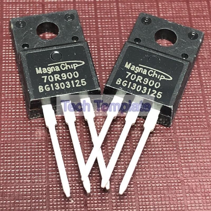 ((1 ชิ้น) ชิ้นส่วนอิเล็กทรอนิกส์ 70R900 MMF70R900P พร้อมสต็อก MOS Field Effect Tube TO-220F 700V 5A