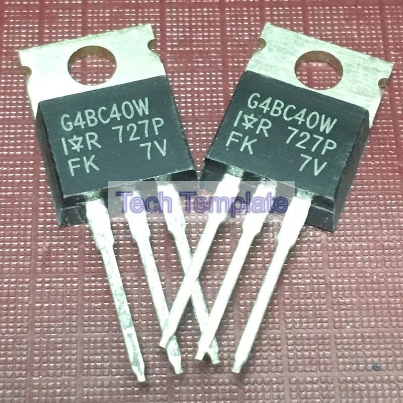 ((1 ชิ้น) ชิ้นส่วนอิเล็กทรอนิกส์ G4BC40W IRG4BC40W คลังสินค้าพร้อม TO-220 IGBT Tube 600V 40A