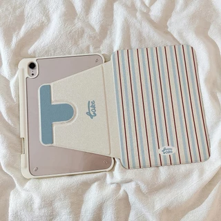 🔥จัดส่งภายใน24ชั่วโมง🔥เคสiPadหมุน 360° ลายทาง Gen12 Air8 11 Air7/6 Gen9 Air5 caseipad Air7/6 13