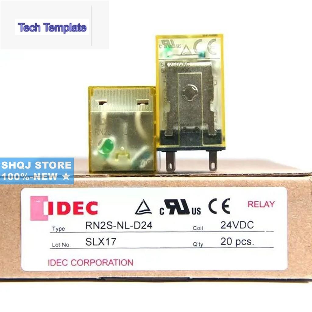 Idec 100%-ใหม่ 10PCS RN2S-NL-D24 RN2S-NL-A220 RN4S-NL-D24 RN4S-NL-A220 2CO 4CO 24VDC 220VAC RELAY เด