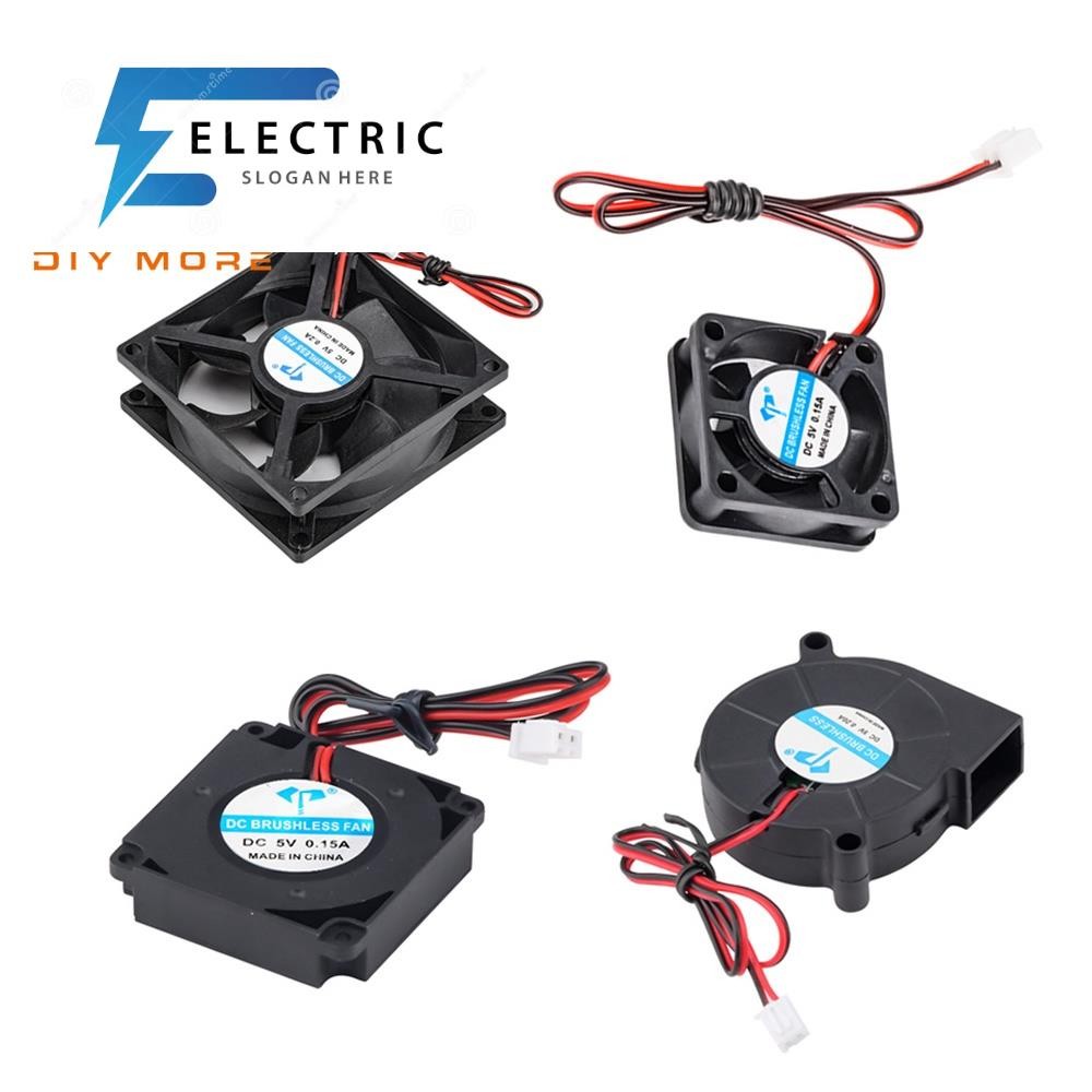 Diymore พัดลมระบายความร้อนขนาดเล็ก 5V/12V/24V 3010/5015/4010/8025 สําหรับคอมพิวเตอร์