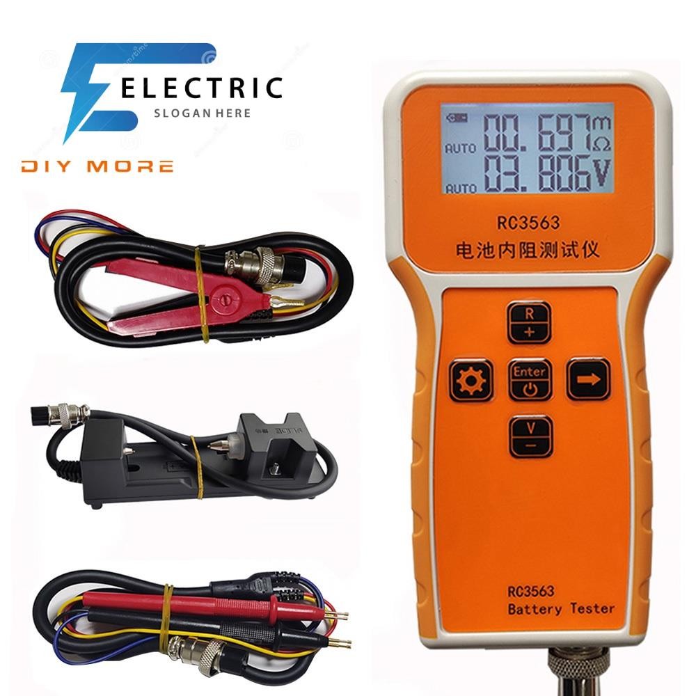 DIYMORE Rc3563 เครื่องทดสอบความต้านทานภายในแบตเตอรี่ แรงดันสูง