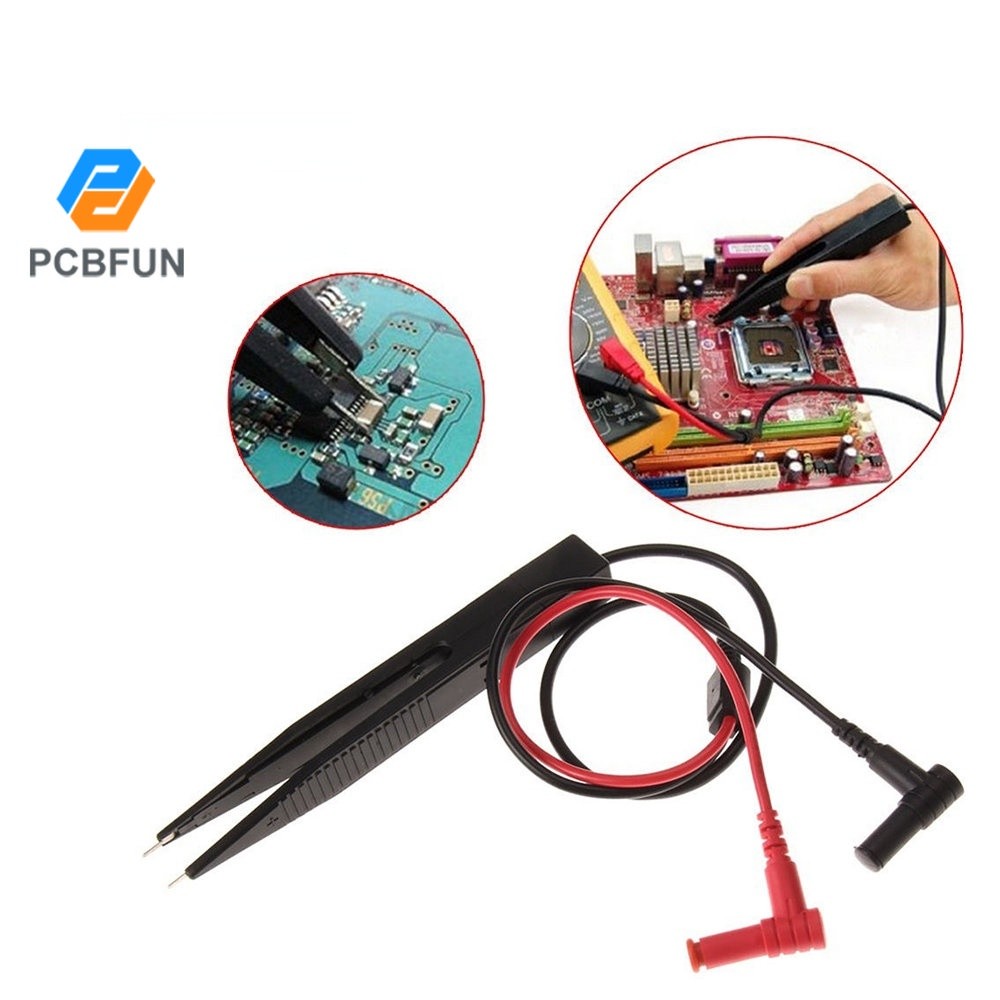 SMD Inductor Test Clip Probe Tweezers for Resistor Multimeter Capacitor Meter Clip Probe For SMD Com