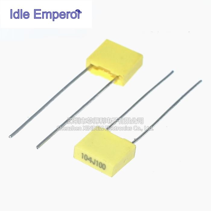 ((20 ชิ้น) 100NJ100 Correction Capacitor 100V104J 100NF 0.1 UF Correction Capacitor 5mm Pitch