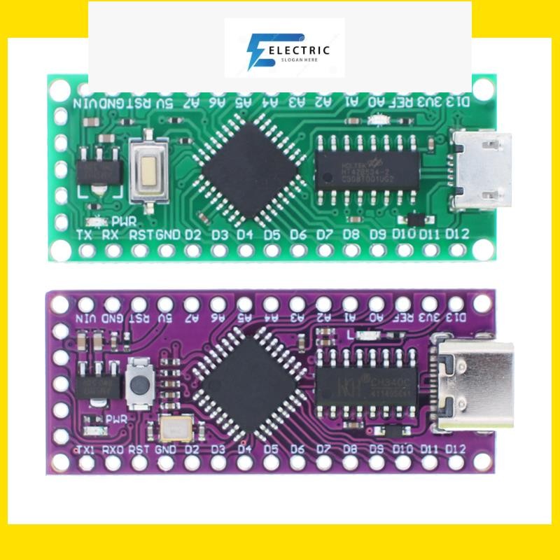 Lgt8f328p-lqfp32 MiniEVB TYPE-C อะไหล่นาโน V3.0 พร้อมคริสตัลออสซิลเลเตอร์ สําหรับ arduino