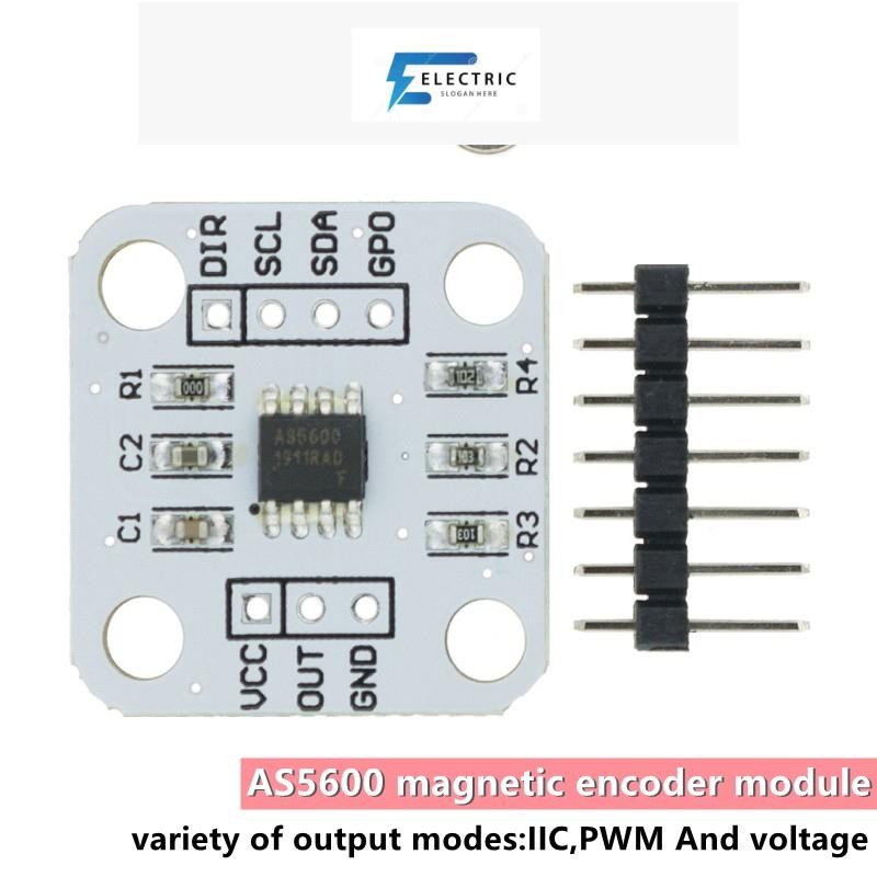 As5600 โมดูลเซนเซอร์วัดมุมแม่เหล็ก ความแม่นยําสูง 12bit