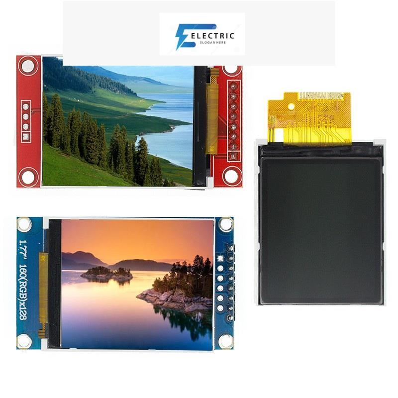 โมดูลหน้าจอ Lcd 1.77 1.8 นิ้ว Tft Lcd Spi 51 ไดร์เวอร์ 4 Io Driver Tft ความละเอียด 128x160 1.8 นิ้ว 