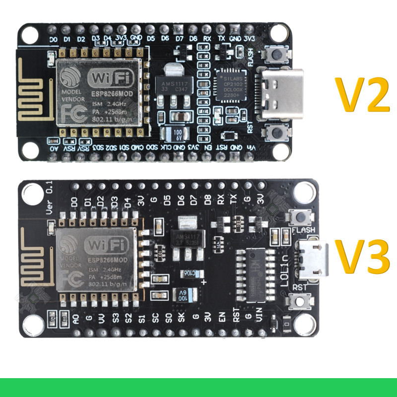 ★ NodeMCU DevKit V1.0, NodeMCU V2, Lolin NodeMCU V3, บอร์ดพัฒนา ESP8266, CH430 CP2102