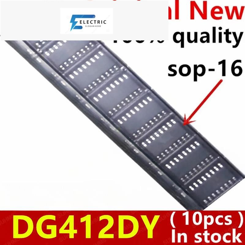 (10ชิ้น)100% ใหม่ DG412DY DG412 DG412DYZ sop-16 ชิปเซ็ต