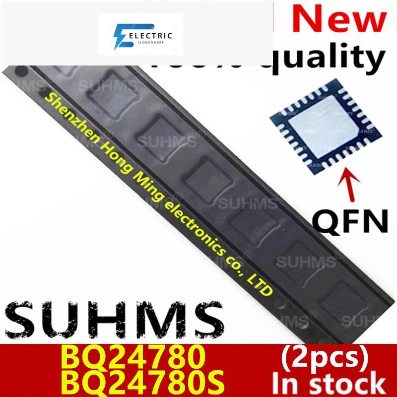 (2 ชิ้น) 100% ใหม่ 24780S BQ24780S XQ24780S 24780 BQ24780 BQ24780RUYR PQ24780 QFN-28 ชิปเซ็ต