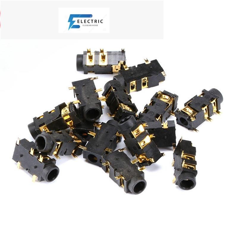10pcs 3.5 มม.หูฟัง PJ-327A Gold-Plated Patch 5 Pin SMD Audio หูฟัง/ซ็อกเก็ตหูฟัง PJ327A MP3 อุปกรณ์เ