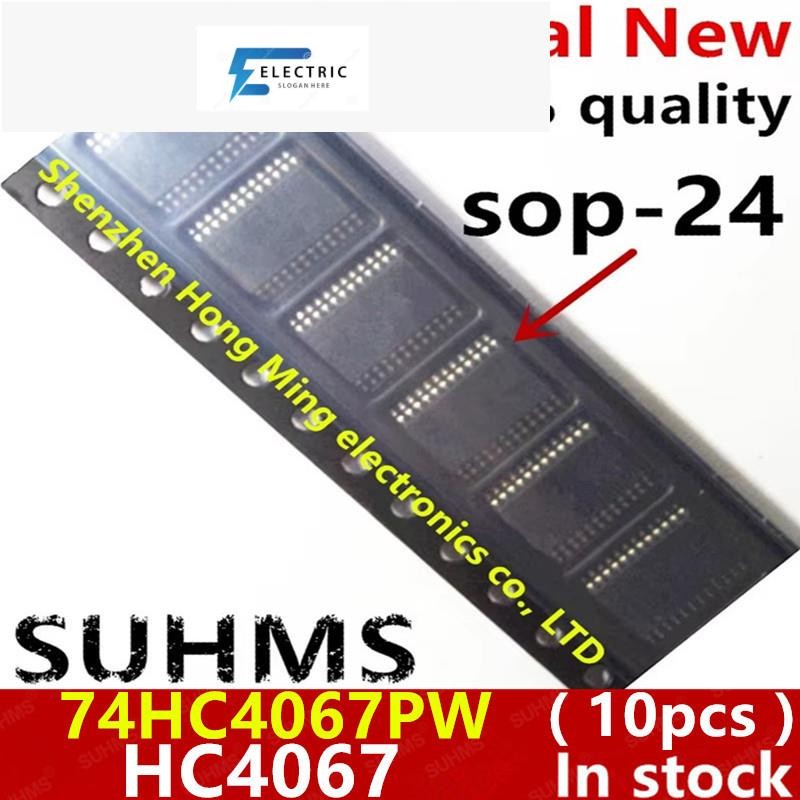 (10 ชิ้น) 100% ใหม่ 74HC4067PW 74HC4067 HC4067 sop-24 ชิปเซ็ต