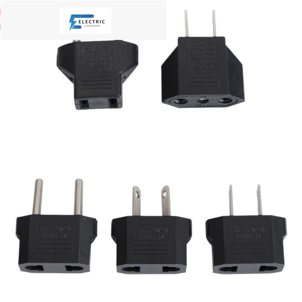 อะแดปเตอร์ปลั๊กไฟ US To EU Euro Euro Euro Euro Euro Europe Plug Power Plug Converter Travel Portable