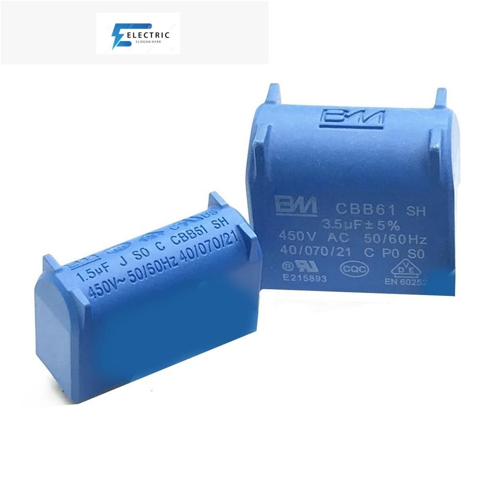 5 ชิ้นเครื่องปรับอากาศภายในหน่วย Pin 1uF1.2uF1.5uF2uF2.5uF3uF 400V 450V เตาแม่เหล็กไฟฟ้าตัวเก็บประจุ