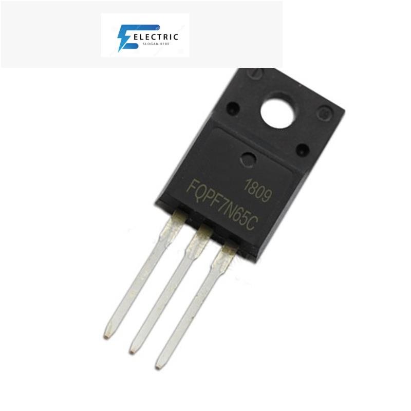 5pcs FQPF7N65C 7N65 TO-220F FQPF7N65 TO-220 MOS ท่อ N-channel 650V 7AIC