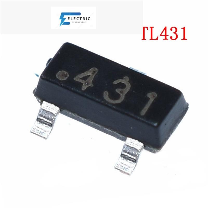 50PCS TL431 431 CJ431 SOT-23 TL431A SOT23 SOT SMD ใหม่และต้นฉบับ IC ChipsetIC