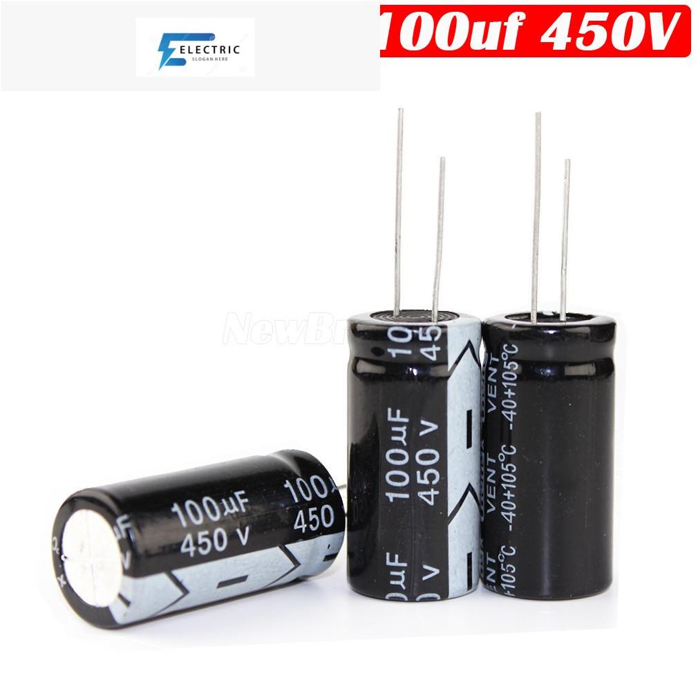 10 ชิ้น/ล็อตเดิมอลูมิเนียม electrolytic capacitor 100UF 200V 250V 400V 450V 200V100UF 250V100UF 400V