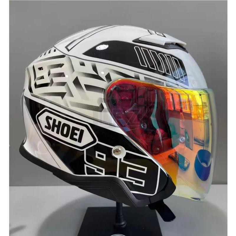 2025NEWOpen Face Helmet shoei J-CRUISE 3/4 Helmet white Double visor Matte Black Off Road Racing Mot
