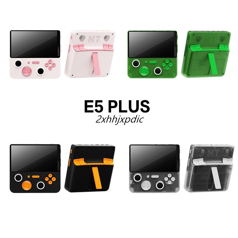 GAMEMT E5 PLUS เกมคอนโซล 2 + 16G RAM WiFi HD 5 นิ้วหน้าจอ IPS Android Linux Dual ระบบเกม