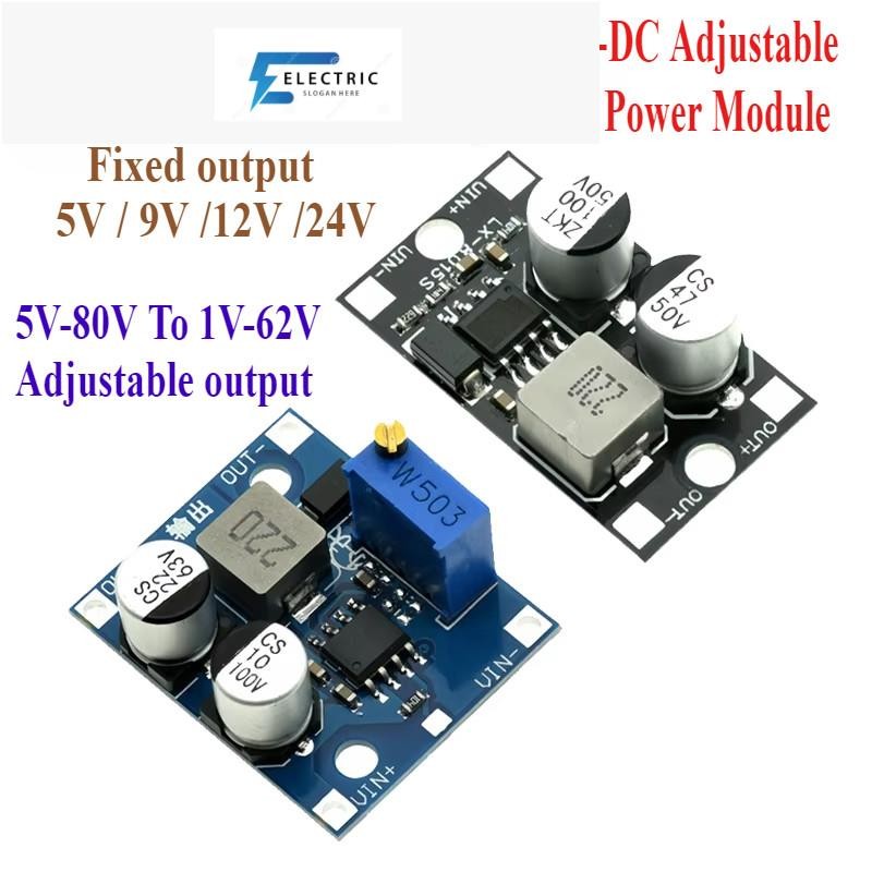 LX8015 DC-DC ปรับ Step-down โมดูลอินพุต 5-80V ถึง 1-62V 5V 9V 12V 24V 1.5A Power Converter Over XL70