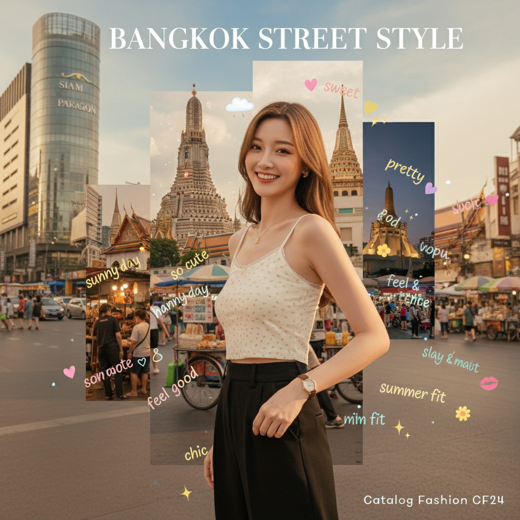 ꕥCatalog Fashionꕥ เสื้อครอปสายเดี่ยวผ้าคอตตอน 3 สี ลายดอกไม้จิ๋วๆ คอลูกไม้