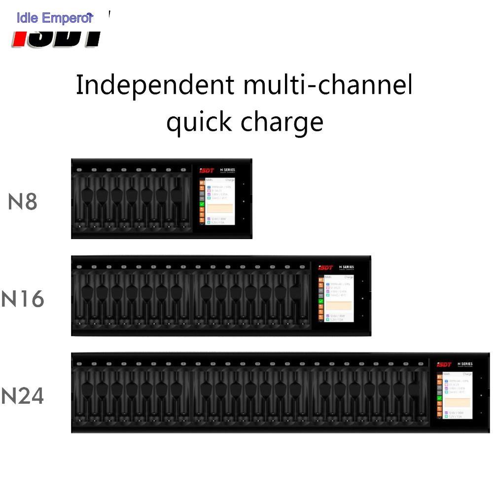 ISDT N8/N16/N24 AA/AAA DC Smart Battery Charger For RC Li-lon LiHv Ni-MH Ni-Cd LiFePO4 Battery