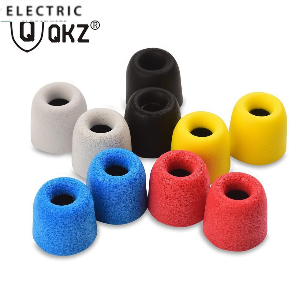 QKZ T400 หูฟังเคล็ดลับหน่วยความจําโฟมเสียงแยกหน่วยความจําโฟมหูเคล็ดลับโฟม Eartips ใช้สําหรับ KZ ZST 