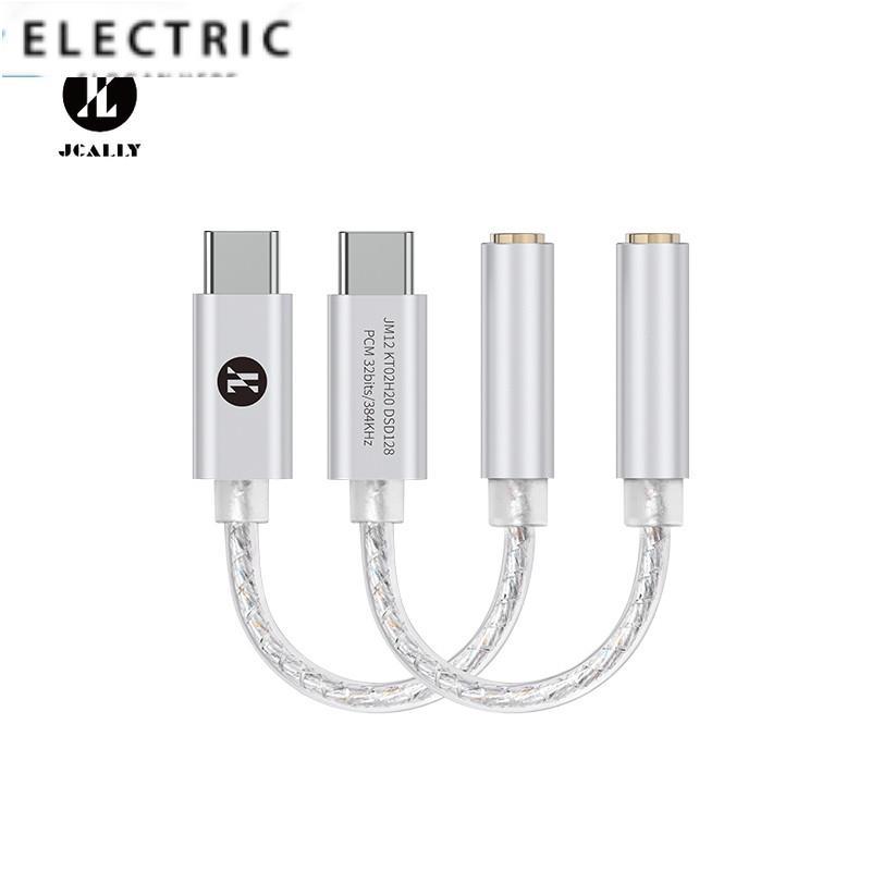 Jcally JM12 DAC ชิป KTO2H20 32bits/384KH DSD128 Silver-plated Conductor อะแดปเตอร์ดิจิตอลสําหรับ Typ