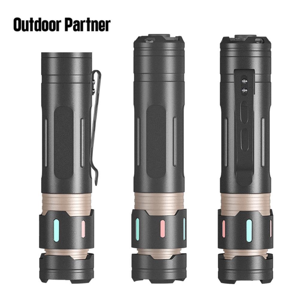 6177 ไฟฉาย 1200LM ระยะไกล 200M Super Bright ยุทธวิธี Mini LED Light กลางแจ้งโฟกัสคงที่ไฟฉาย Spotligh