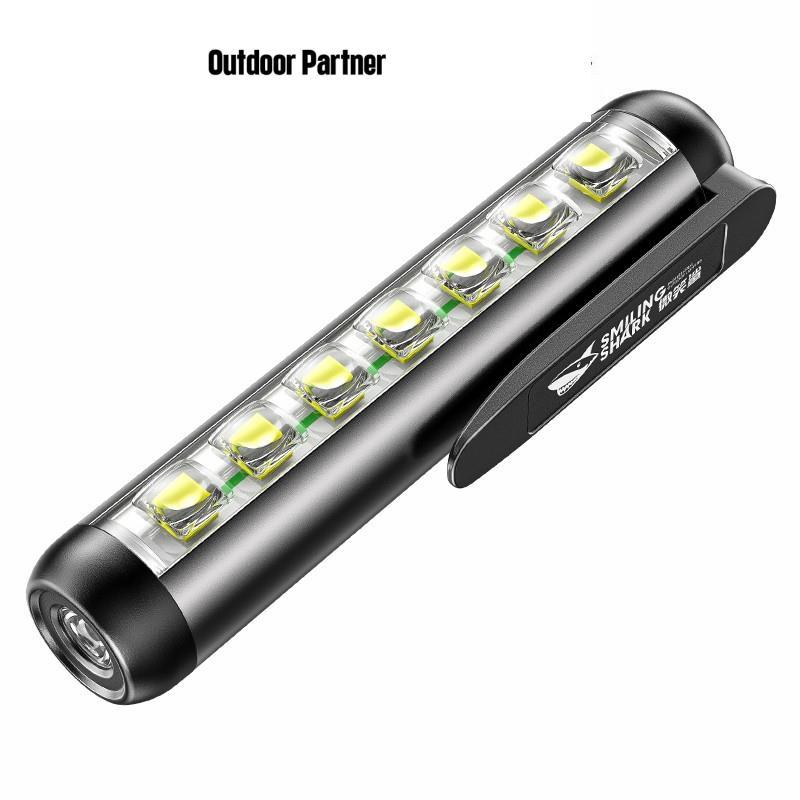 GZ5155 ไฟฉาย XPE COB สว่างมาก ขนาดเล็ก แบบพกพา ชาร์จ USB พร้อมคลิปหนีบปากกา กันน้ํา สําหรับซ่อมรถยนต