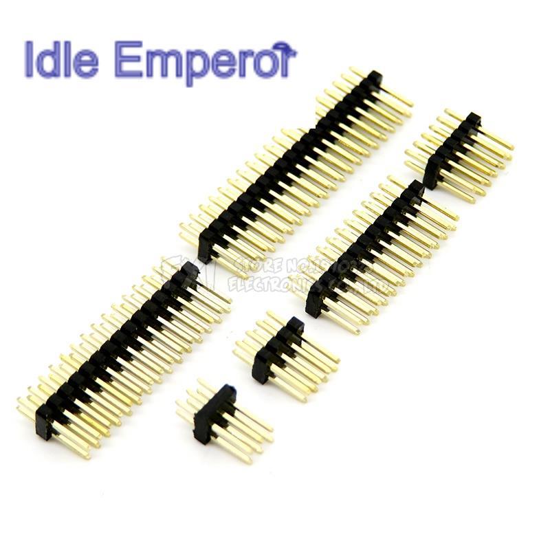 บอร์ดเชื่อมต่อ PCB แถวคู่ ตัวผู้ 1.27 มม. 1.27 2~40p 2*3 4 5 6 7 8 10 12 15 20 40p 3-50P 10 ชิ้น